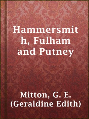 cover image of Hammersmith, Fulham and Putney
